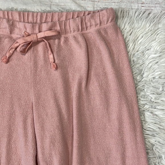 All Things Fabulous Brushed Pink Lounge Drawstring Sweatpants - Picture 3 of 9
